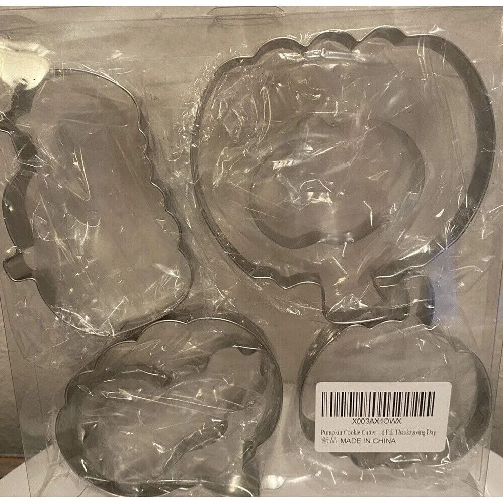 Halloween Themed Cookie Cutters - Pumpkin Halloween different Shapes 6 pack